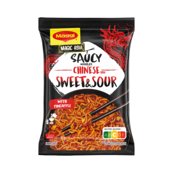Maggi Magic Asia Saucy Noodles Chinese Sweet und Sour, 1 Portion, 128g